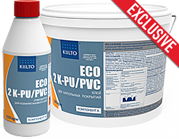 KIILTO ECO 2K PU/PVC. Полиуретановый 2-х компонентный клей для модульных покрытий.
