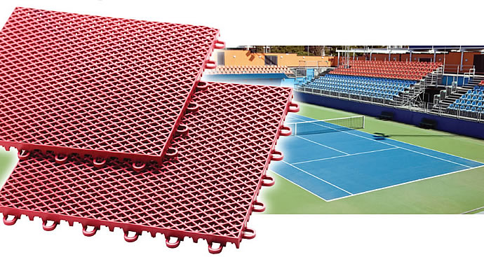 Экотек Спорт / EcoTec Sport. Модульное напольное спортивное пластиковое покрытие.
